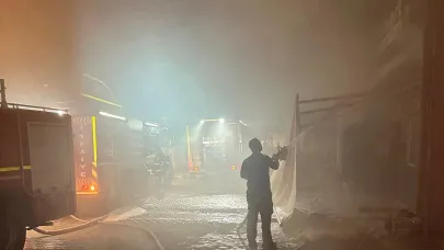 Ayvalık’ta zeytinyağı paketleme tesisinde yangın
