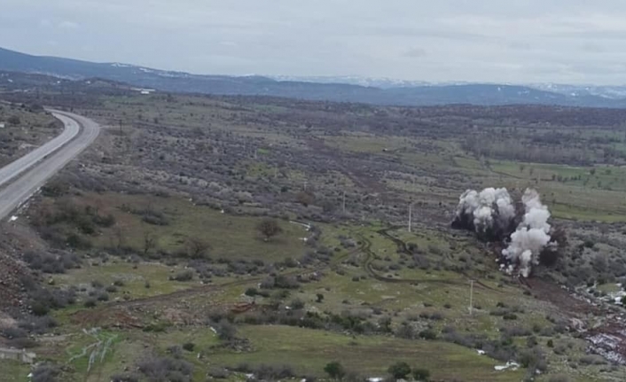 135 kilo dinamit böyle patladı