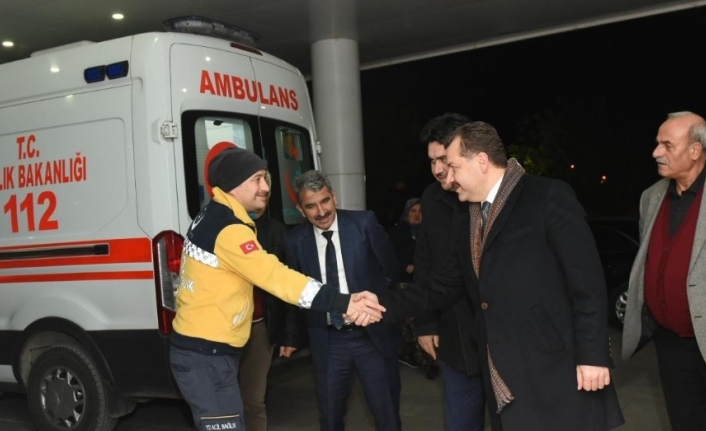 Başkan Yılmaz’dan görev yapan personele ziyaret