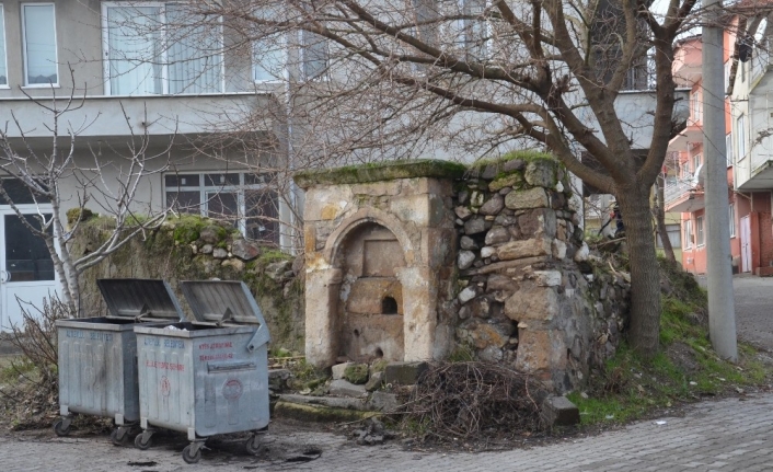 (Özel) 100 yıllık çeşmenin 30 yıldır suyu akmıyor