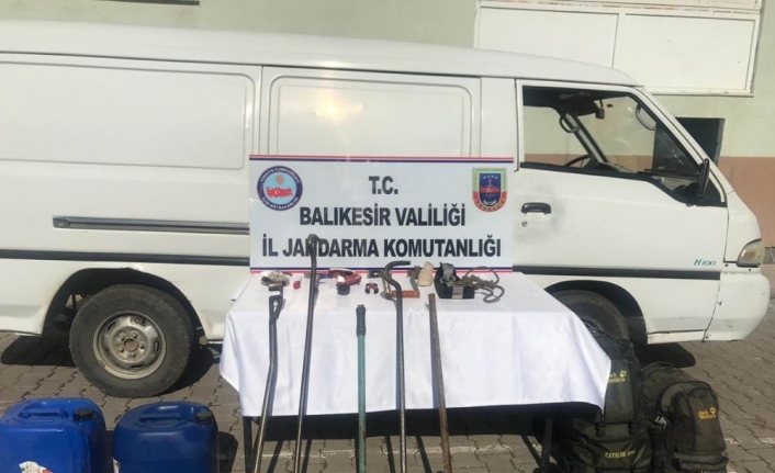 Balıkesir’de kablo hırsızı yakalandı