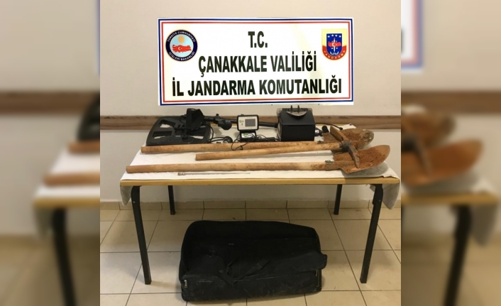Çanakkale’de kaçak kazı operasyonu