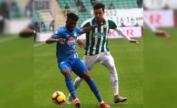 Spor Toto Süper Lig: Bursaspor: 0 - Çaykur Rizespor: 2 (Maç sonucu)