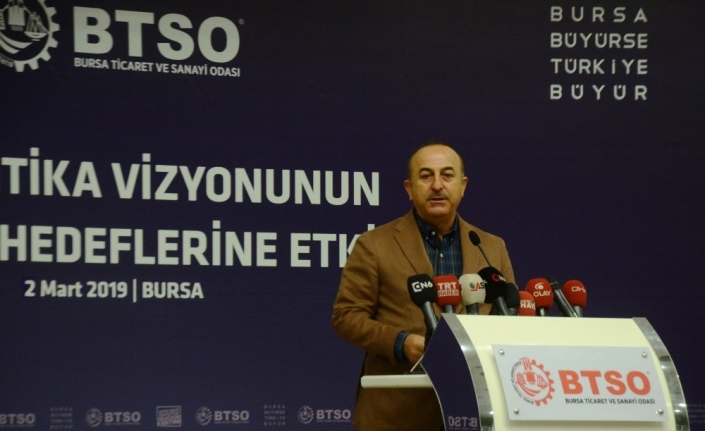 Bakan Çavuşoğlu: "Ekonominin gücü 140 kilometre hızla batıdan doğuya doğru gidiyor"