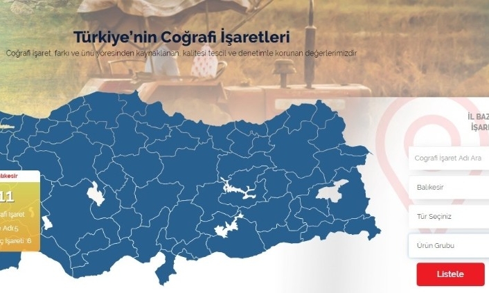 Balıkesir’in coğrafi işaretli ürünleri dijital platformda