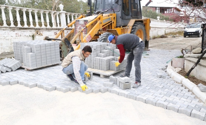 Burhaniye’de yollar çiçek açıyor