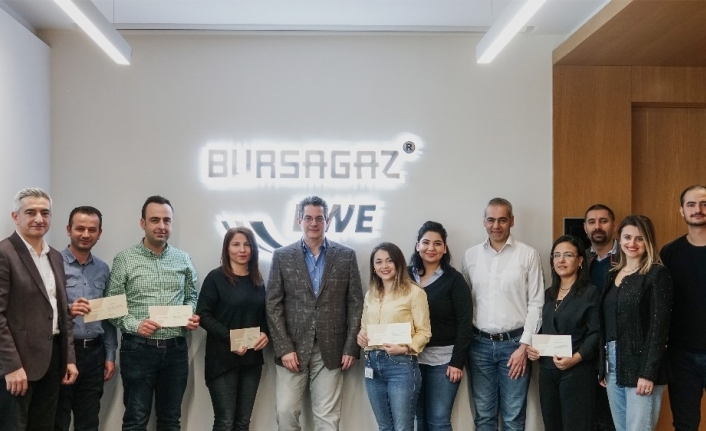 Bursagaz, çalışanlarının yenilikçi fikirlerini ödüllendirdi