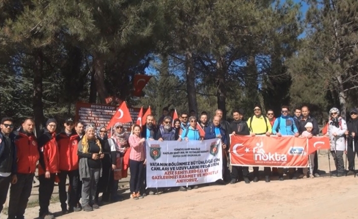 Bursalı dağcılar Çanakkale kahramanlarından Müstecip Onbaşı’yı unutmadı
