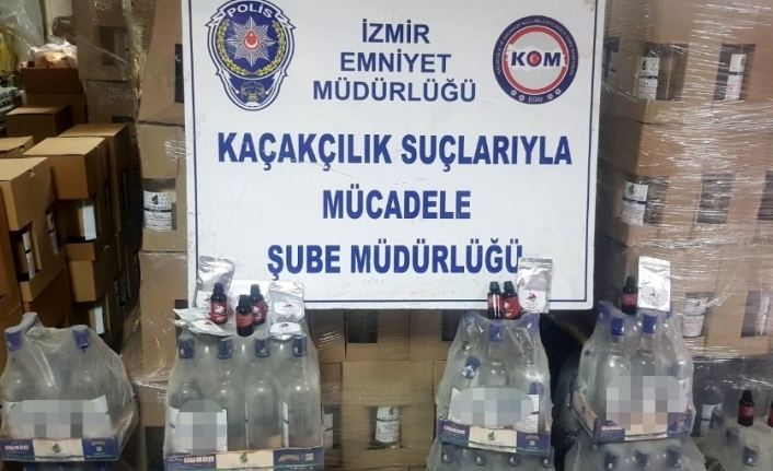 İzmir’de 6 ton etil alkol ele geçirildi