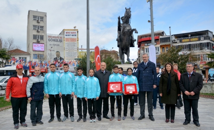 Kutsal emanetler Karacabey’e teslim edildi