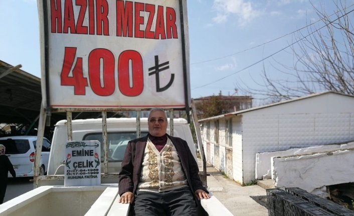 Tanesi 400 TL olan hazır mezara vatandaşlar ilgi gösterdi