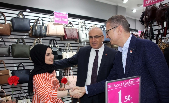 Tellioğlu’na çarşı esnafından yoğun ilgi