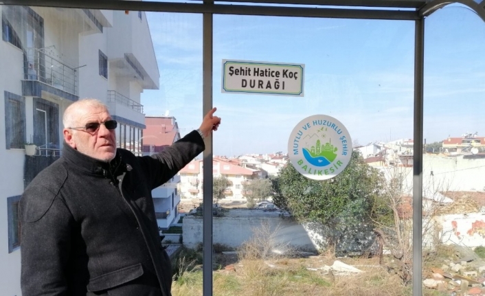 Terör saldırısında şehit olan güvenlikçinin adı durakta yaşayacak