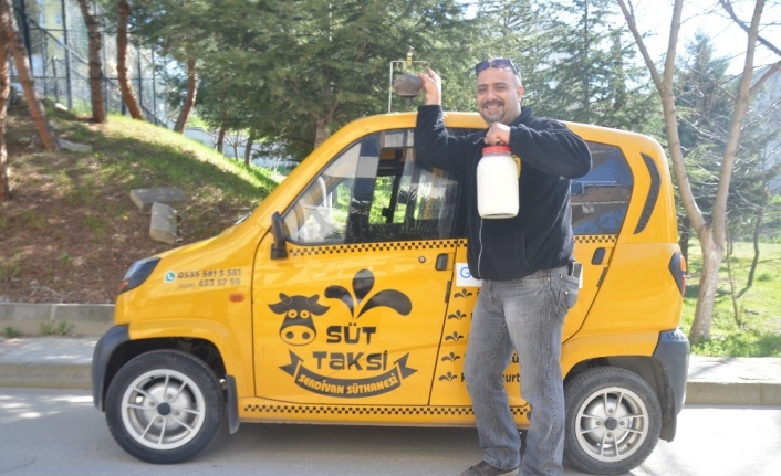 Yöneticiliği bıraktı, &quot;süt taksi&quot; projesini hayata geçirdi