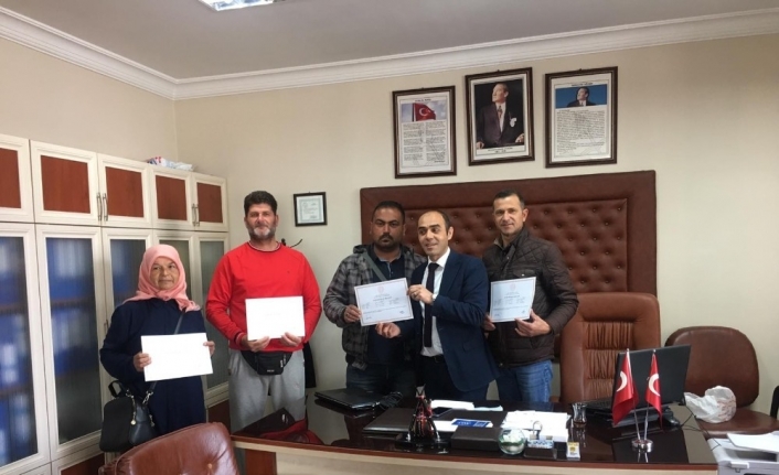 Budama kursu sertifikaları verildi