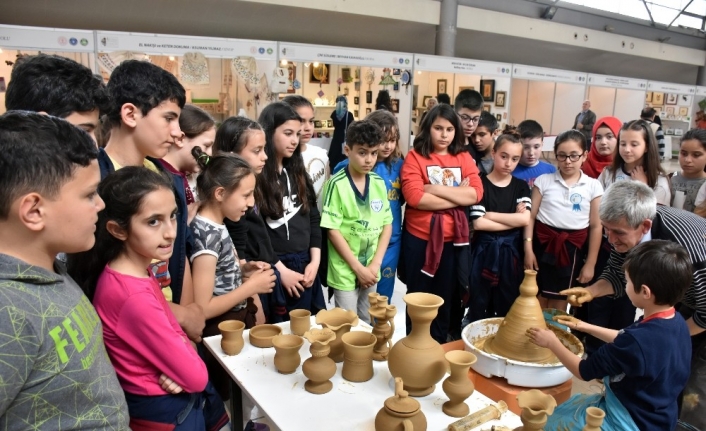 Geleneksel el sanatlarına okullardan büyük ilgi