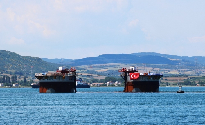 1915 Çanakkale Köprüsü’nün Asya yakasındaki kule kesonu denize batırıldı