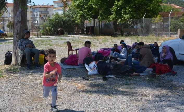 Ayvalık’ta 66 kaçak göçmen yakalandı