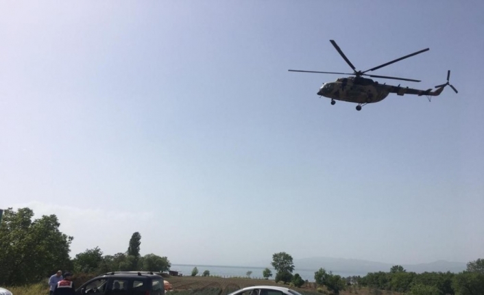 Bursa’da jandarmadan trafiğe helikopterli denetim