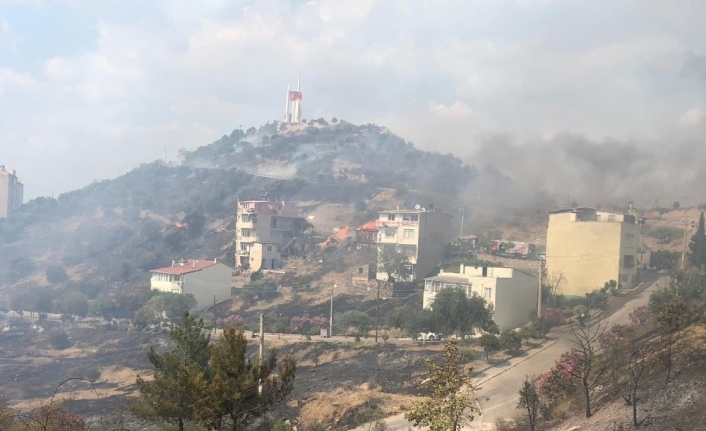 İzmir’de korkutan orman yangını: 2 eve sıçradı