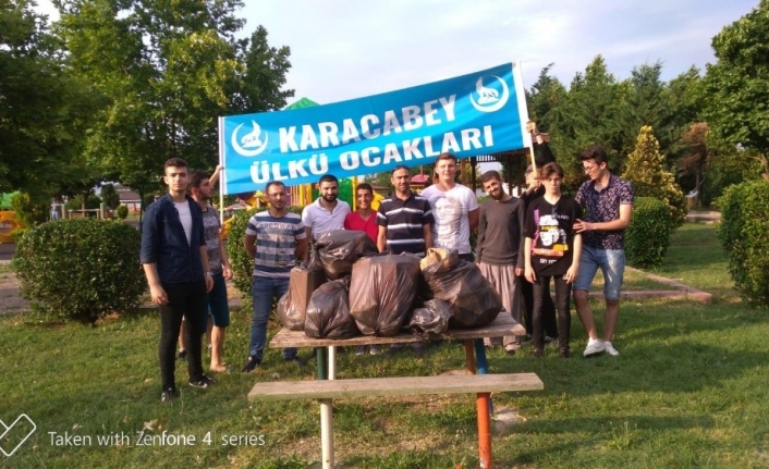 Karacabey Ülkü Ocakları’ndan çevre temizliği