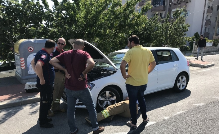 Yavru kedi araç motorunda 45 kilometre yolculuk yaptı