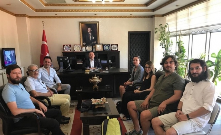 Adramytteion kazı ekibinden Kaymakam Öner’e ziyaret