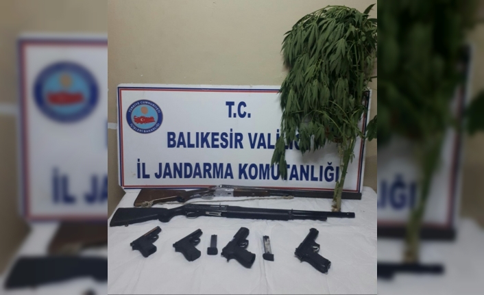 Balıkesir’de uyuşturucu ve silah operasyonu