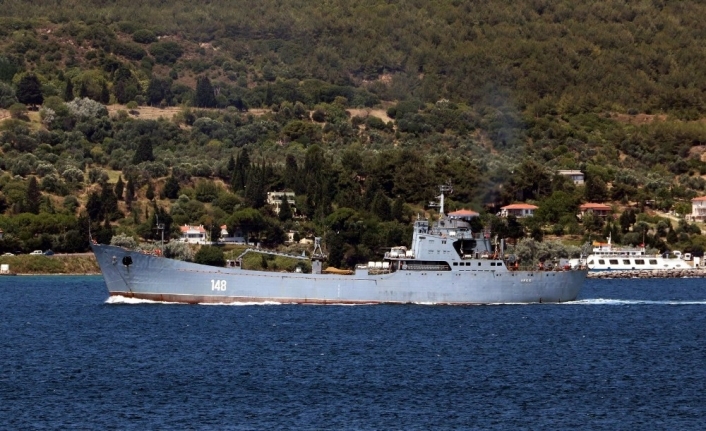 Boğazdan Rus Donanması’na ait ‘Orsk’ adlı gemi Akdeniz’e geçti