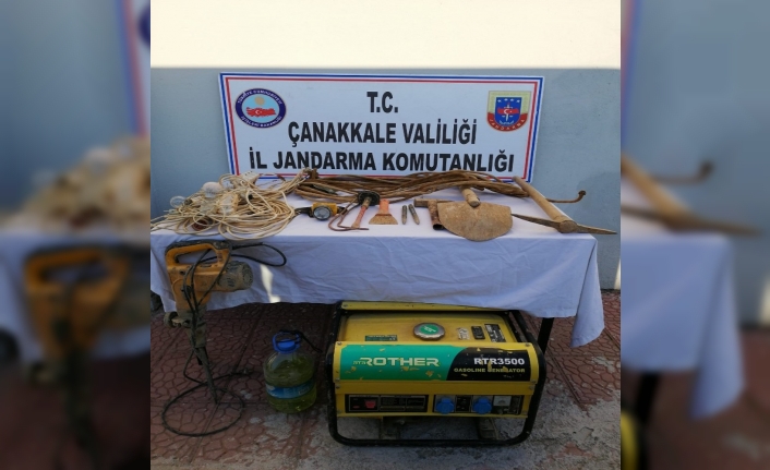 İzinsiz kazı yapan 6 kişi gözaltına alındı