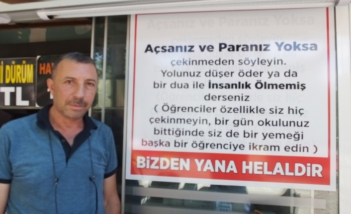 Burhaniyeli hayırsever esnaf örnek bir uygulamaya imza attı