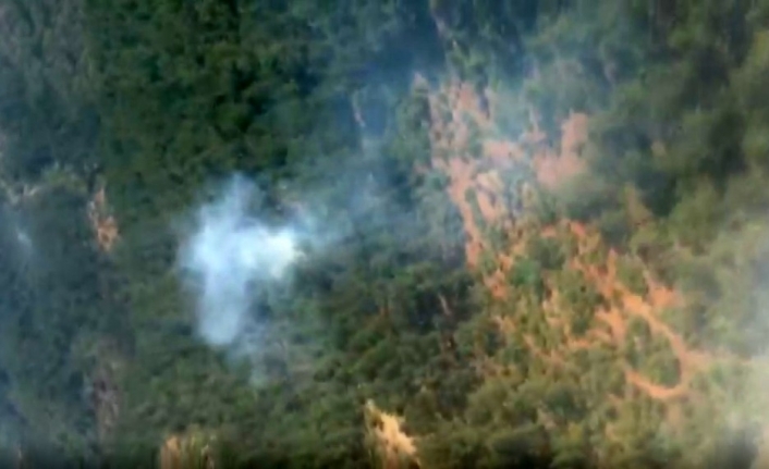 Bursa’da orman yangını: 4 helikopter ve çok sayıda arazöz müdahale ediyor