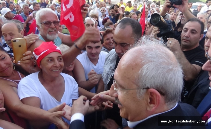 CHP Genel Başkanı Kılıçdaroğlu Gömeç’te  