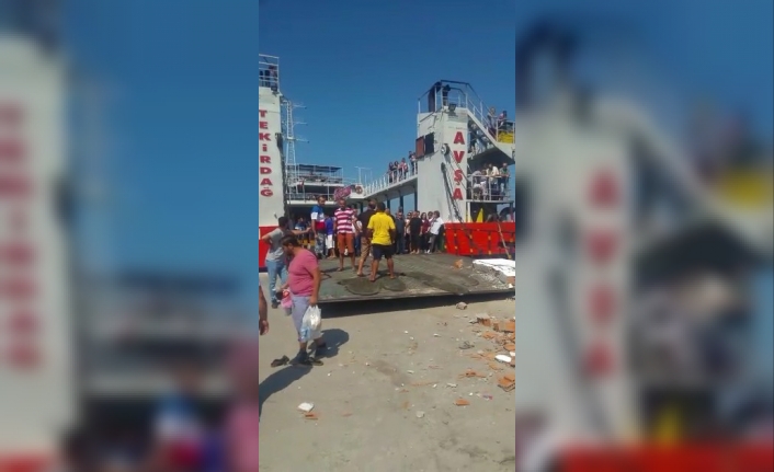 Feribot iskeleye çarptı: 4’ü çocuk 7 yaralı