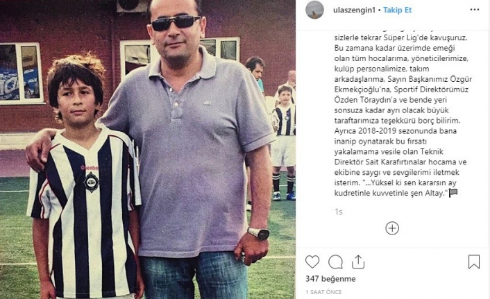 Ulaş Zengin, Altay’a veda etti