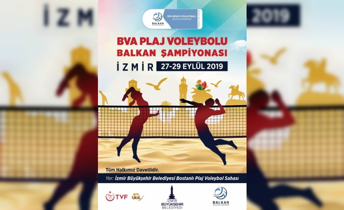 İzmir’de plaj voleybolu zamanı