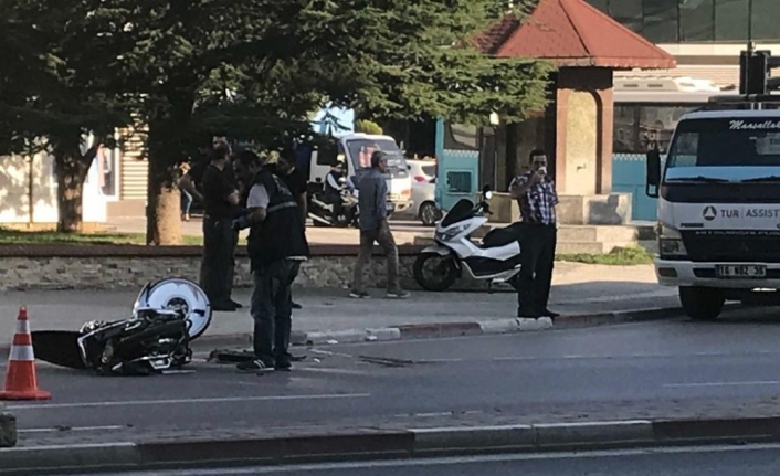 Motosiklet sürücüsü genç hayatını kaybetti!