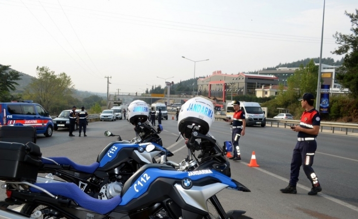 Mudanya yolunda drone destekli huzur operasyonu