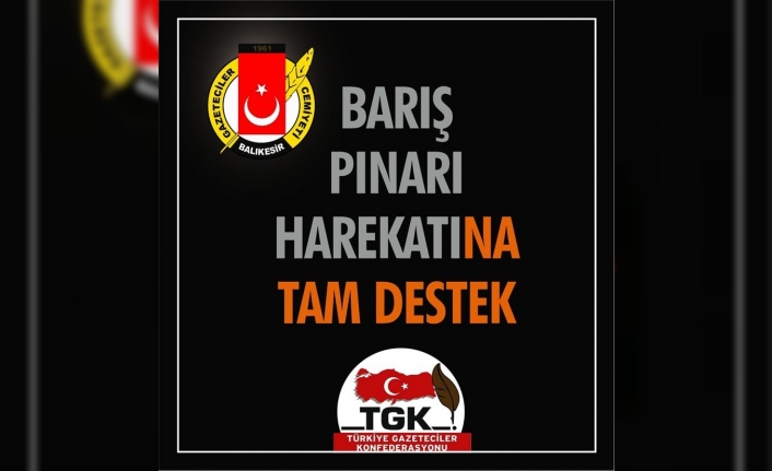 Gazetecilerden Barış Pınarı Harekatına tam destek