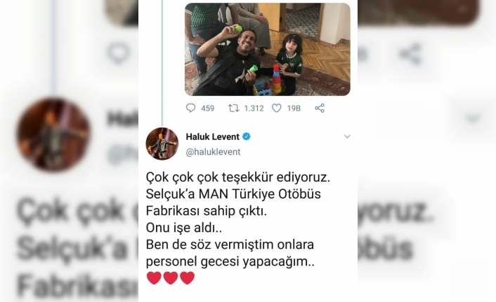 Haluk Levent, hasta çocuğun babasını işe alan firmanın personeline konser verecek