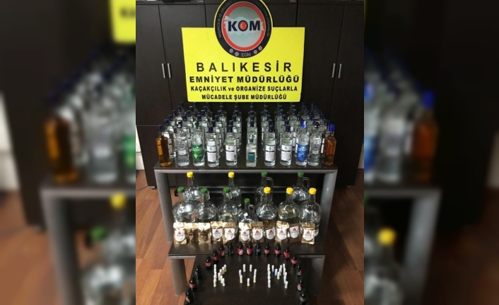 Kaçak içki üreten market sahibine operasyon