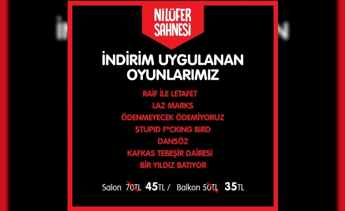 Nilüfer’de sahne tiyatro severlerin