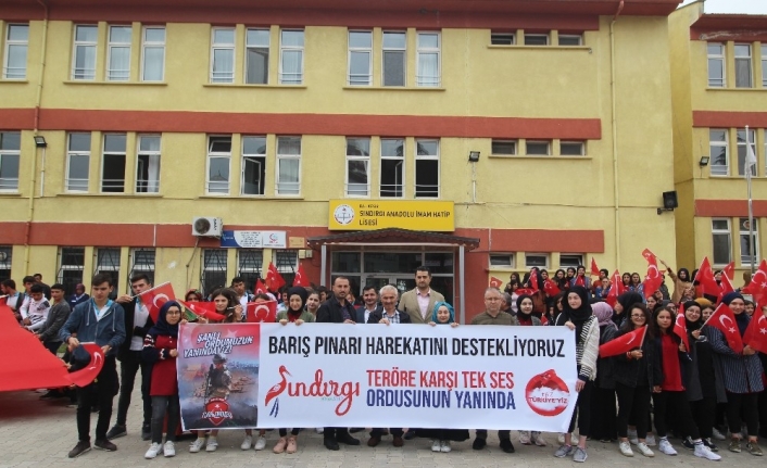Sındırgı Anadolu İHL’den Barış Pınarı Harekatı’na destek