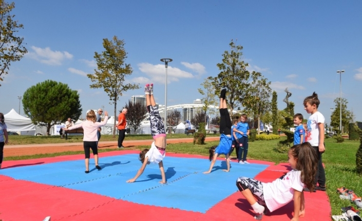 Sporun kalbi Hüdavendigar Park’ta atıyor