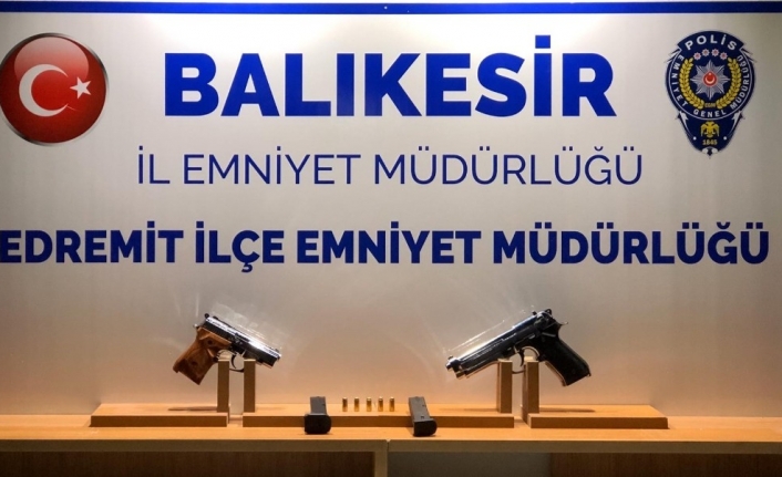 Balıkesir polisi 9 silah ele geçirdi