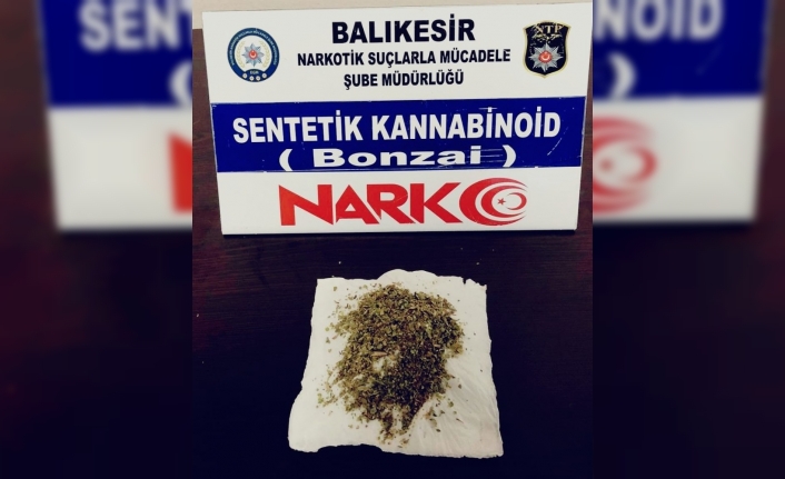 Balıkesir polisinden uyuşturucu operasyonu