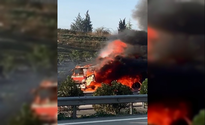 Bursa’da benzin tankeri alev alev yandı