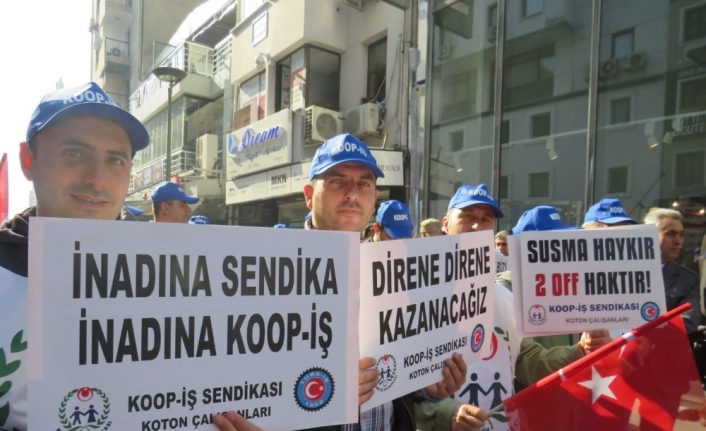 Çok sayıda işçiyi işten çıkartan giyim sektörünün devine protesto