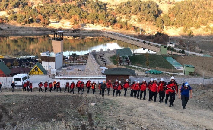 Kanyonda nefes kesen arama kurtarma eğitimi