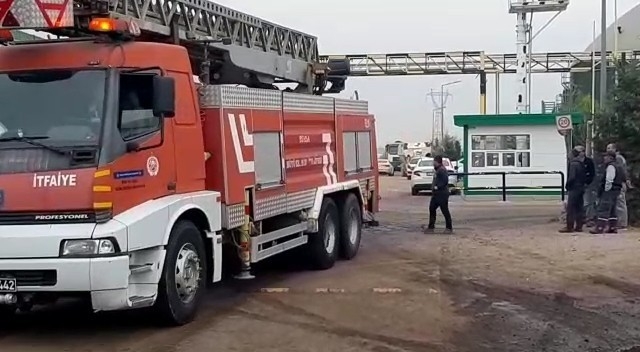 SÜTAŞ Fabrikası’ndaki yangın söndürüldü, bir işçi hastaneye kaldırıldı